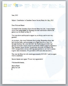 Dr Hook Winnipeg Relay For Life Letter Dr Hook Winnipeg Relay For Life Letter